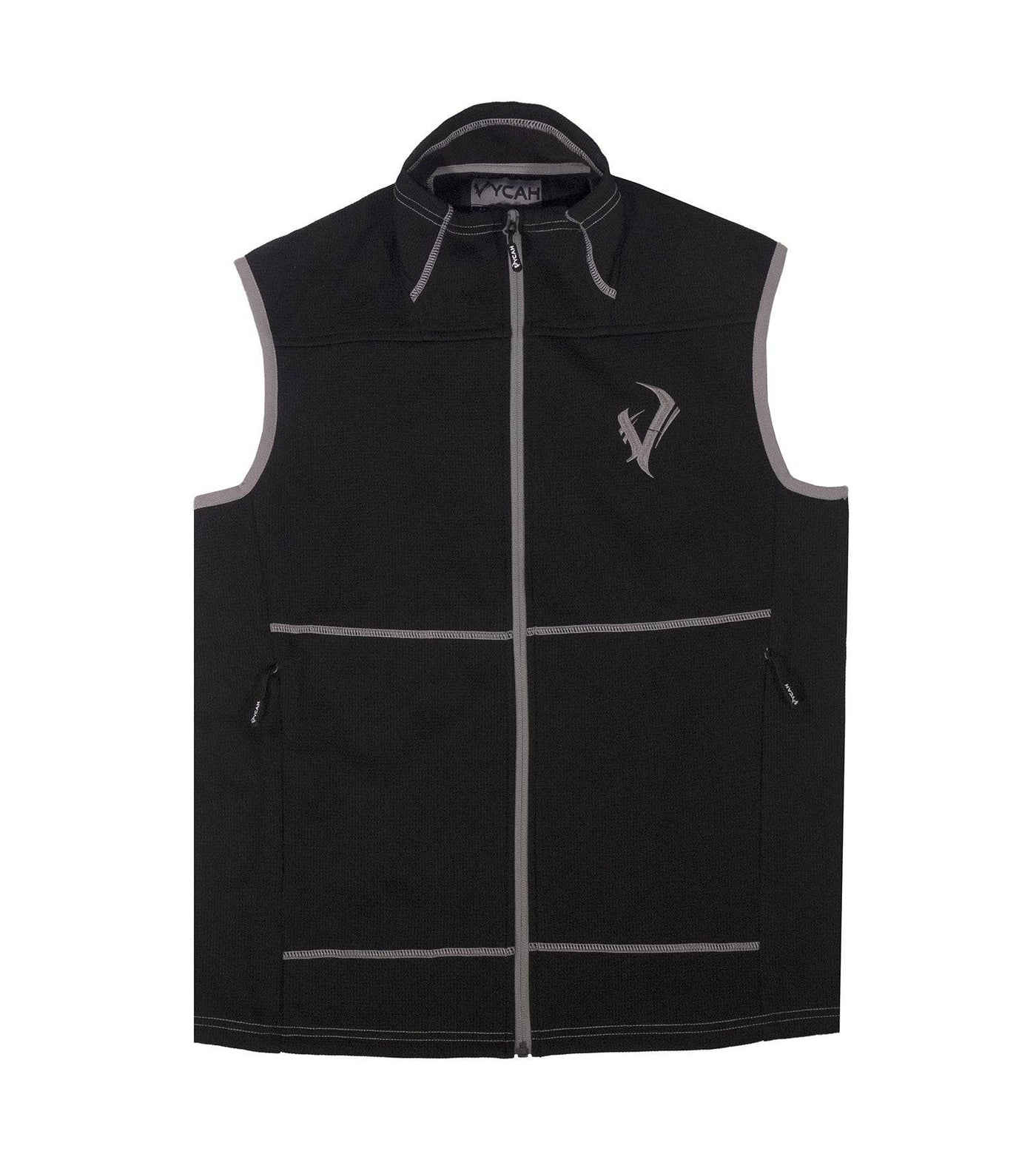 Vycah Black Stratton Vest Front View